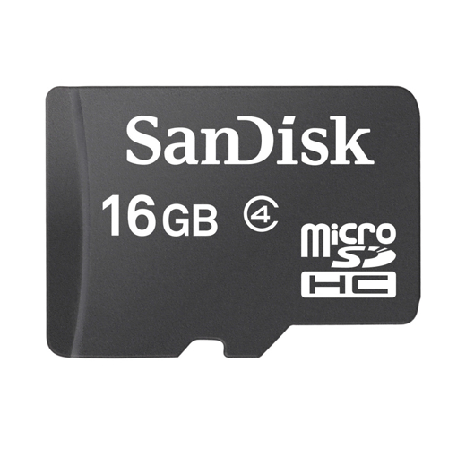 Picture of SANDISK microSDHC CARD  CL4  16GB  SDSDQM