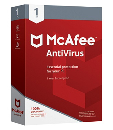Picture of MCafee Antivirus (1 USER)