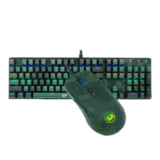 Redragon S108 Wired Camouflage Color Gaming Keyboard And Mouse Combo 