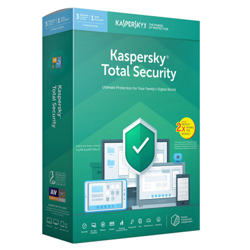 Kaspersky Total  Security (3 user + 1 )Double Devices