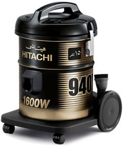 Picture of HITACHI Pail Can Vacuum Cleaner 1600 Watt In Red x Gold Or Grey Color With Cloth Filter CV-940Y