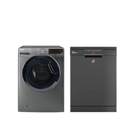 Picture of Bundle : ( HOOVER Washing Machine 13.5 Kg DWOT4135AHFR-EGY ) + ( HOOVER Dishwasher For 13 Person HDPN1L360PA-EGY )