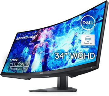 Picture of Dell  34" Curved Gaming Monitor WQHD – S3422DWG