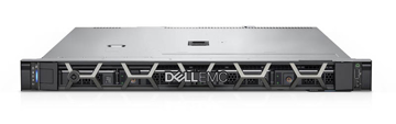Picture of Dell PowerEdge R250 Rack Server Intel Xeon E-2314 (4C/4T) CPU, 32GB ECC RAM, and 2x4TB SAS 12Gbps hot-plug hard drives. Includes iDRAC9 Express, DVD+/-RW, and 700W power supply, 3 Year Waranty