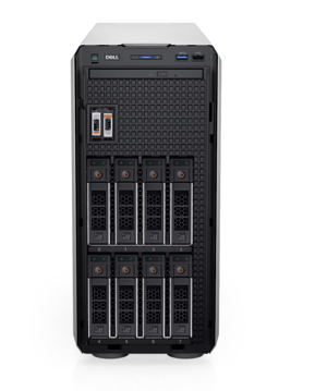 Picture of Dell PowerEdge T350 Tower Server with Intel Xeon E-2336 (6C/12T), 32GB ECC RAM, and 3x2TB 12Gbps NLSAS drives in RAID 5. Includes PERC H755 RAID controller, iDRAC9 Express, redundant 600W power supplies