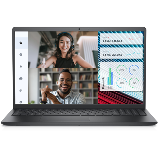 Picture of DELL Vostro 3520  Intel® Core™ i3-1215U -4GB RAM-256 GB SSD- intel UHD - 15.6"FHD - Black