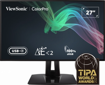 Picture of ViewSonic VP2768A 27 Inch QHD Professional IPS Monitor | 100% sRGB | USB-C | Pantone Validated