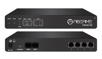 Picture of FAG4104 Analog Telephone Gateway | 4 FXO Ports | VoIP to PSTN Bridge | Dual Ethernet