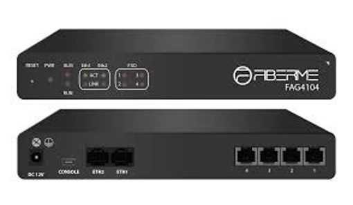 Picture of FAG4104 Analog Telephone Gateway | 4 FXO Ports | VoIP to PSTN Bridge | Dual Ethernet