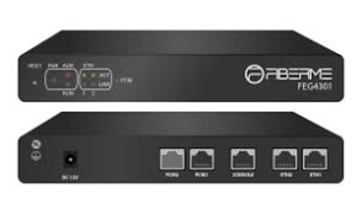 Picture of FEG4301 E1/T1 VoIP Gateway | 1 E1/T1 Port | Connect Digital Trunks to IP-PBX | Dual Ethernet