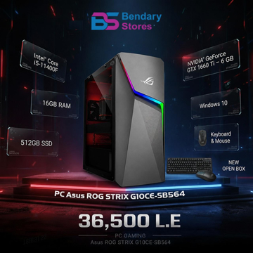 Picture of ASUS ROG STRIX G10CE-SB564 Gaming Desktop Core i5-11400F GTX 1660 Ti 16GB DDR4 512GB NVMe SSD