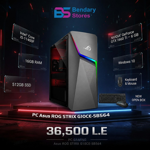 Picture of ASUS ROG STRIX G10CE-SB564 Gaming Desktop Core i5-11400F GTX 1660 Ti 16GB DDR4 512GB NVMe SSD